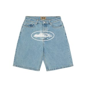 Corteiz Alcatraz Baggy Denim Shorts