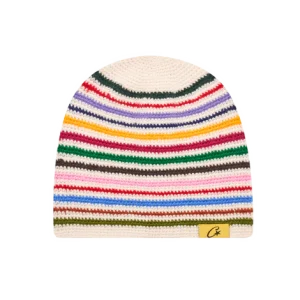 CROCHET BEANIE [WHITE MULTI]