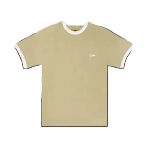 Corteiz Allstarz Ribbed T-Shirt In Light Khaki