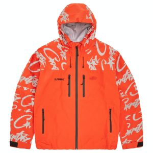 Corteiz Elitework Waterproof Shell Jacket – Orange