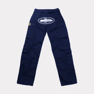 Corteiz Guerillaz Cargo Pants – Navy